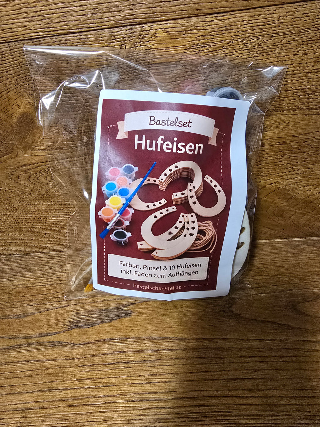 Bastelset Hufeisen Glücksbringer
