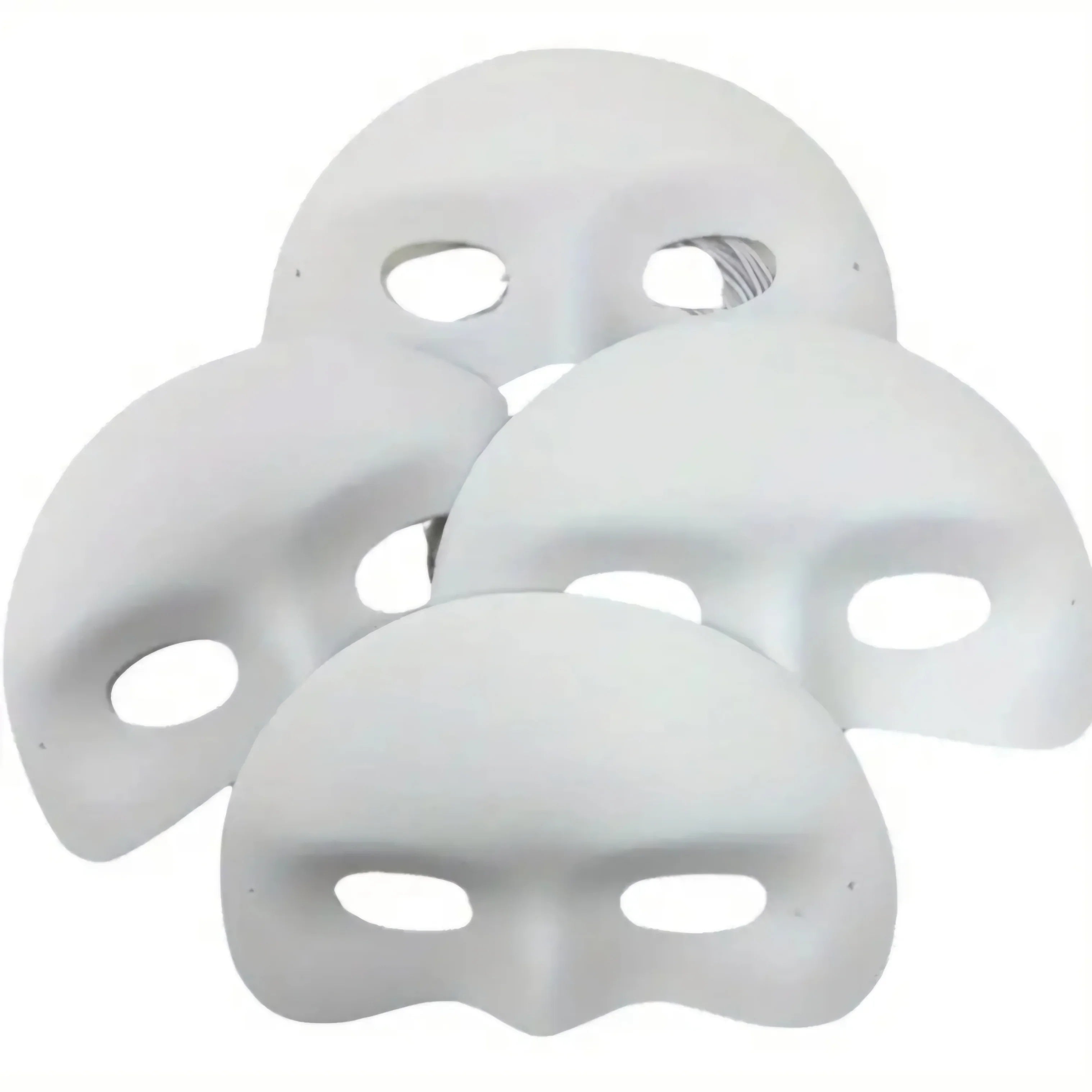 Leermaske zum Anmalen - 4er Set - Bastelschachtel - Präge/ Gieß/ Silikonformen - 