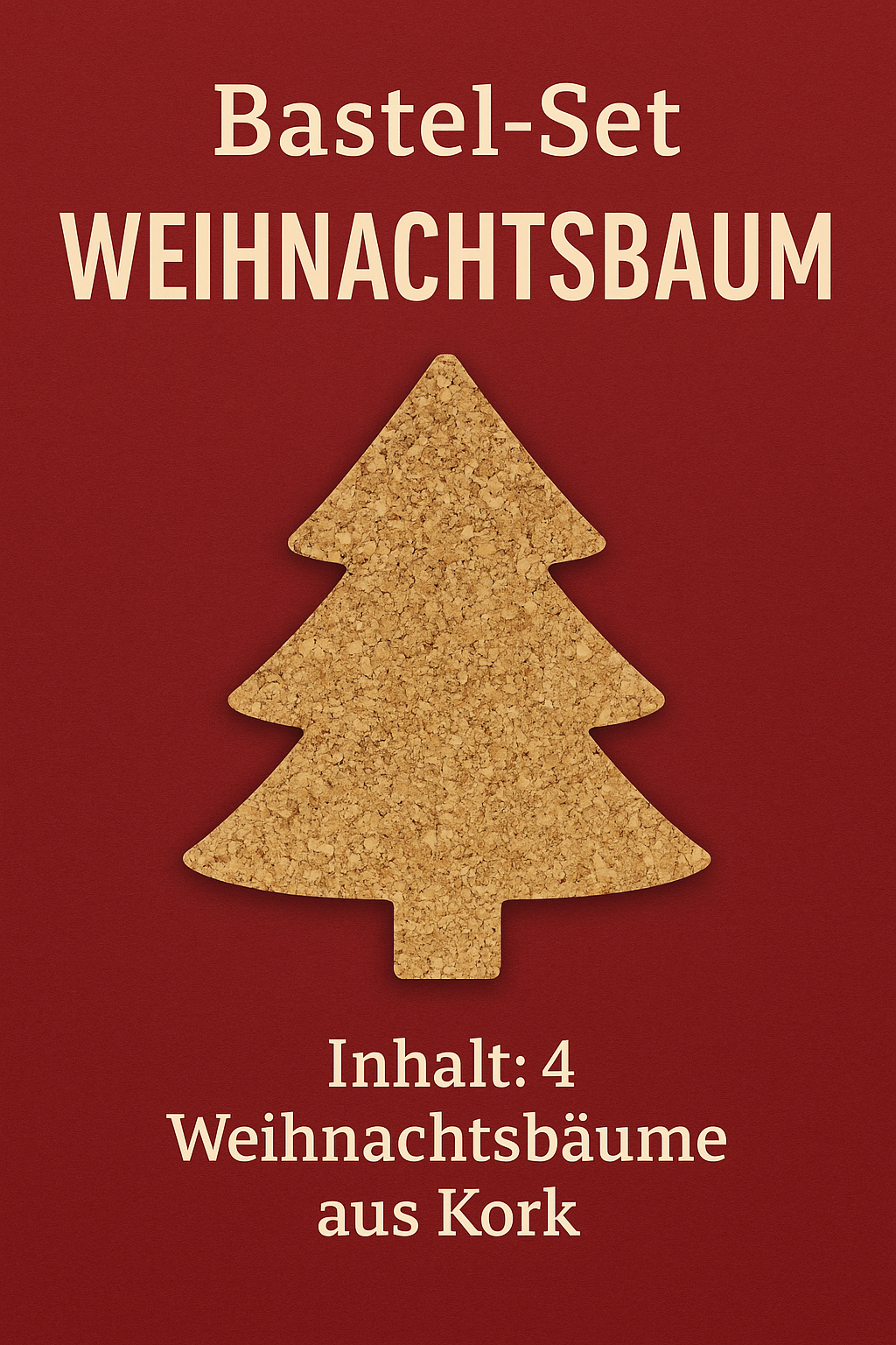 Bastelset Kork Christbaum