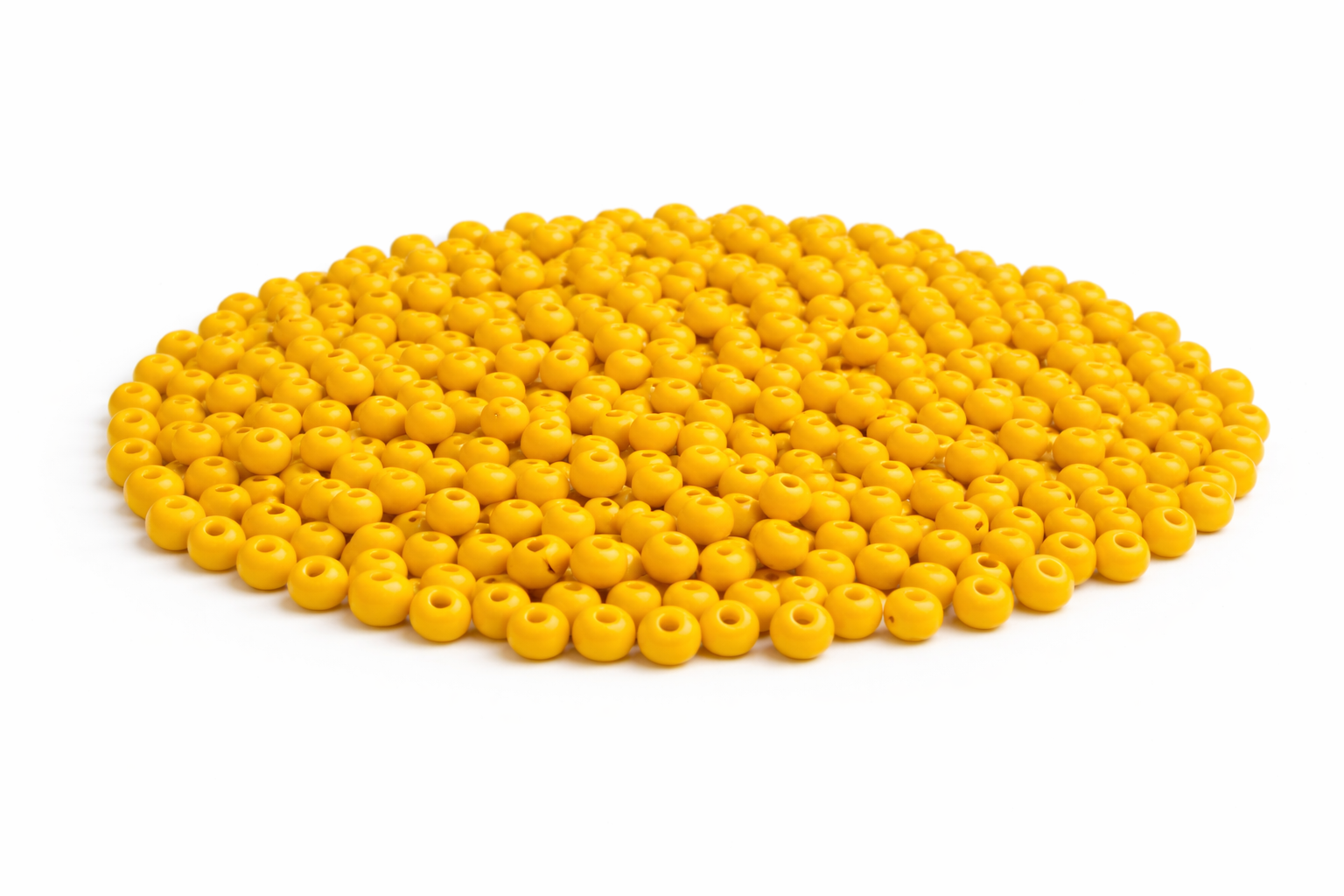 Rocailles Glasperlen 2mm dunkelgelb
