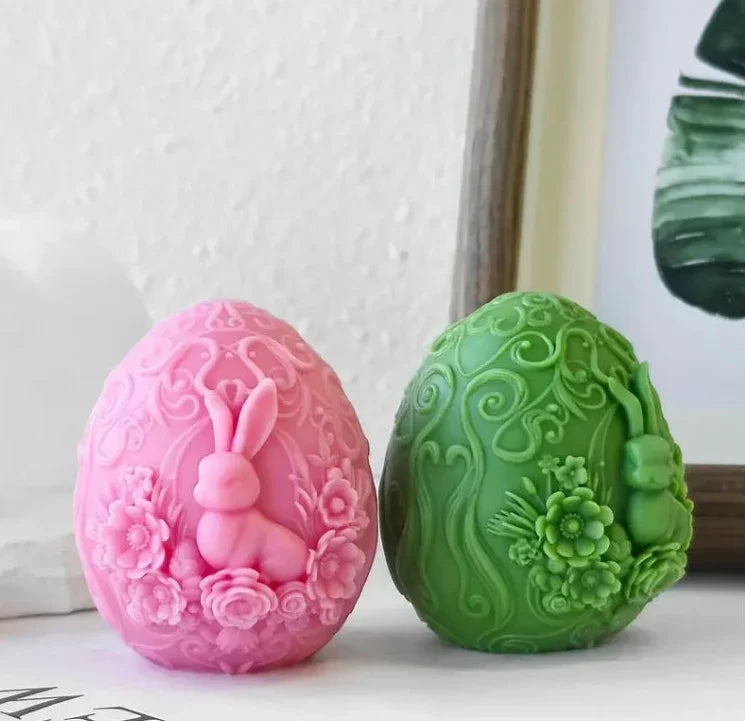 Silikonform Kerzen gießen Osterhase - Bastelschachtel - Bastelset - 