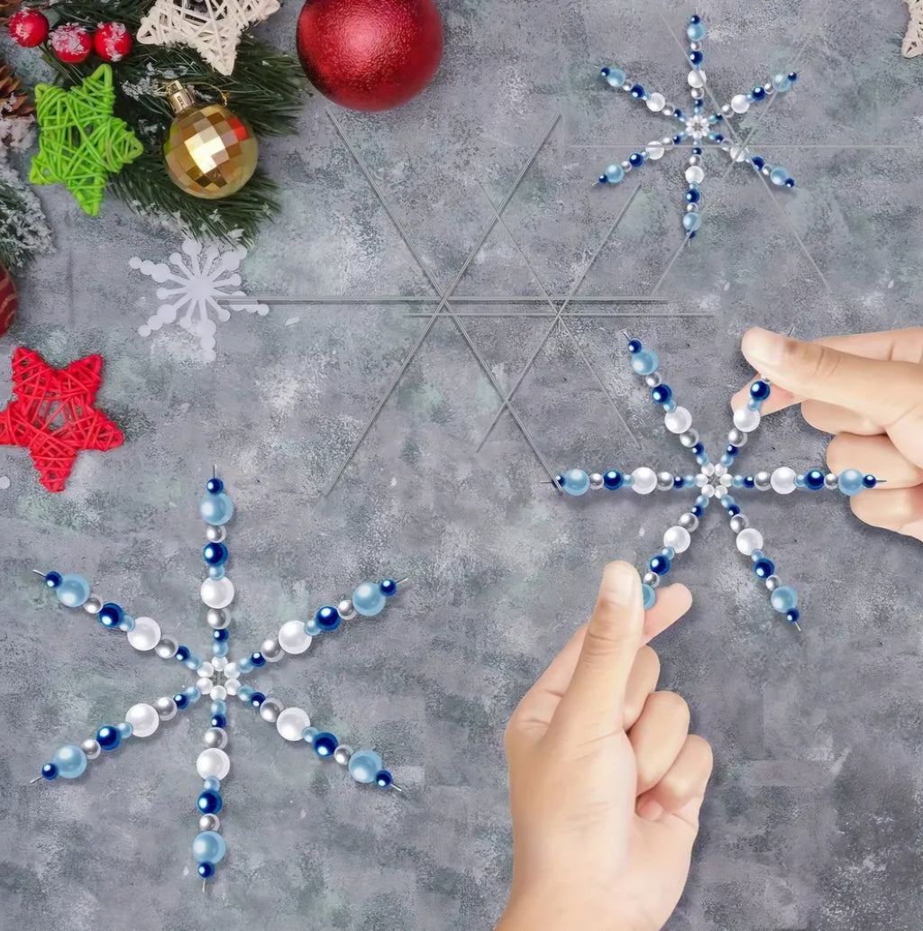 Metall Basteldraht Stern für Schmuck und Deko 6er Set in 3 Größen