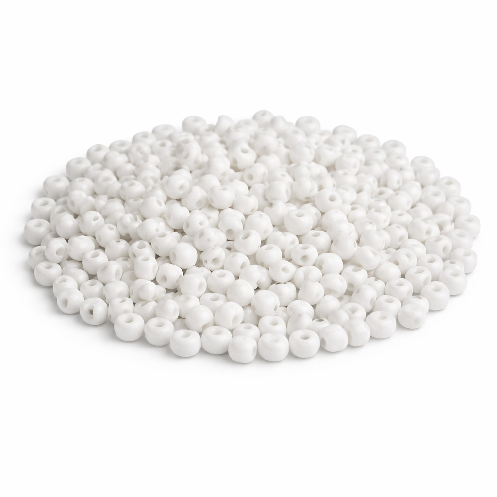 Rocailles Glasperlen 2mm weiß