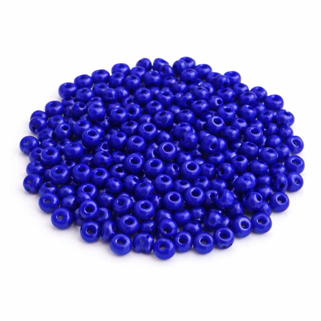 Rocailles Glasperlen 2mm dunkelblau matt