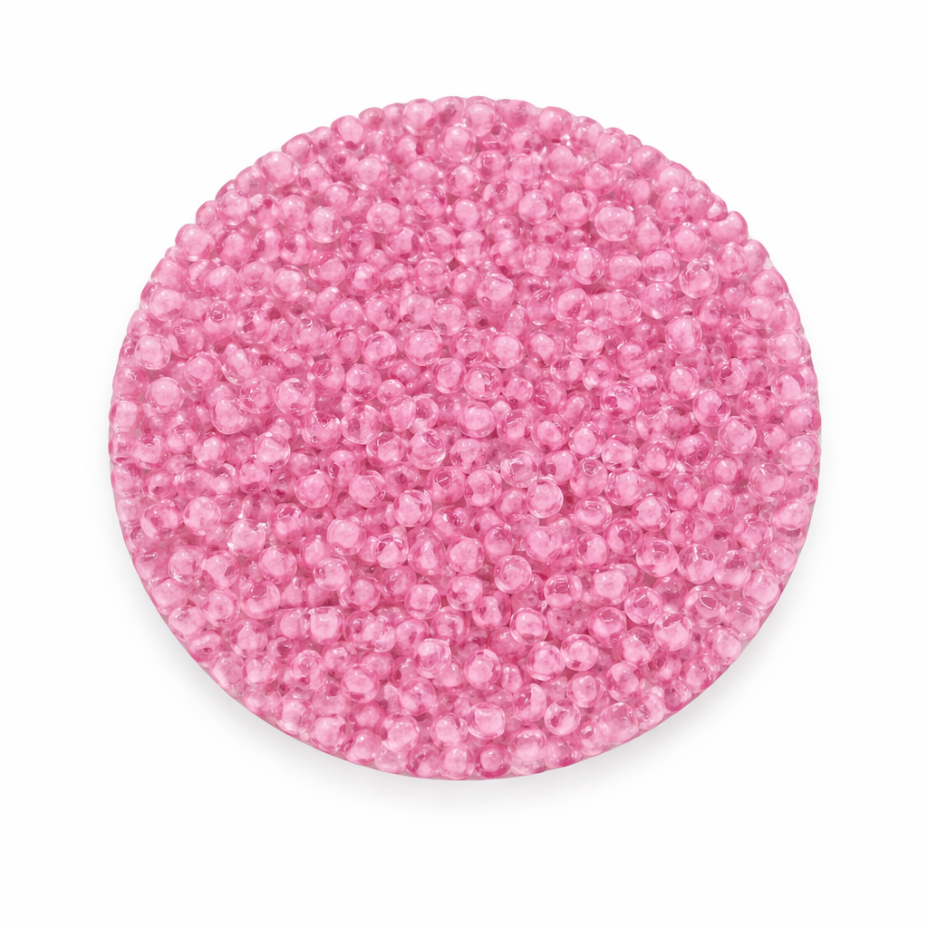 Rocailles Glasperlen 2mm rosa glänzend