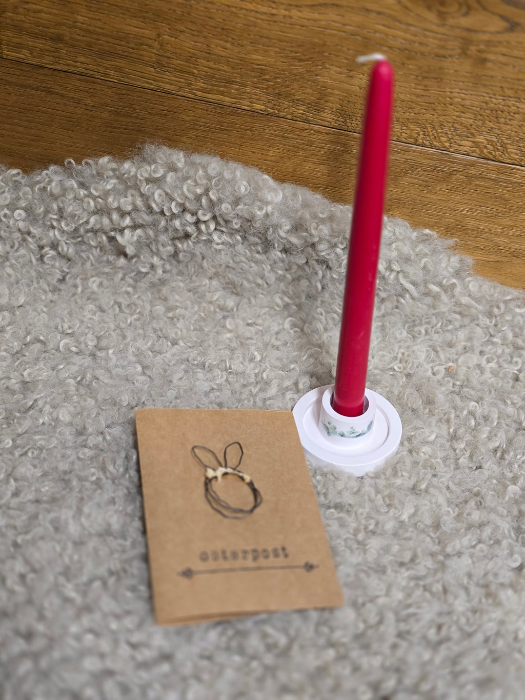 Kerzenständer liebevoll verziert - Charmante Raysin Deko