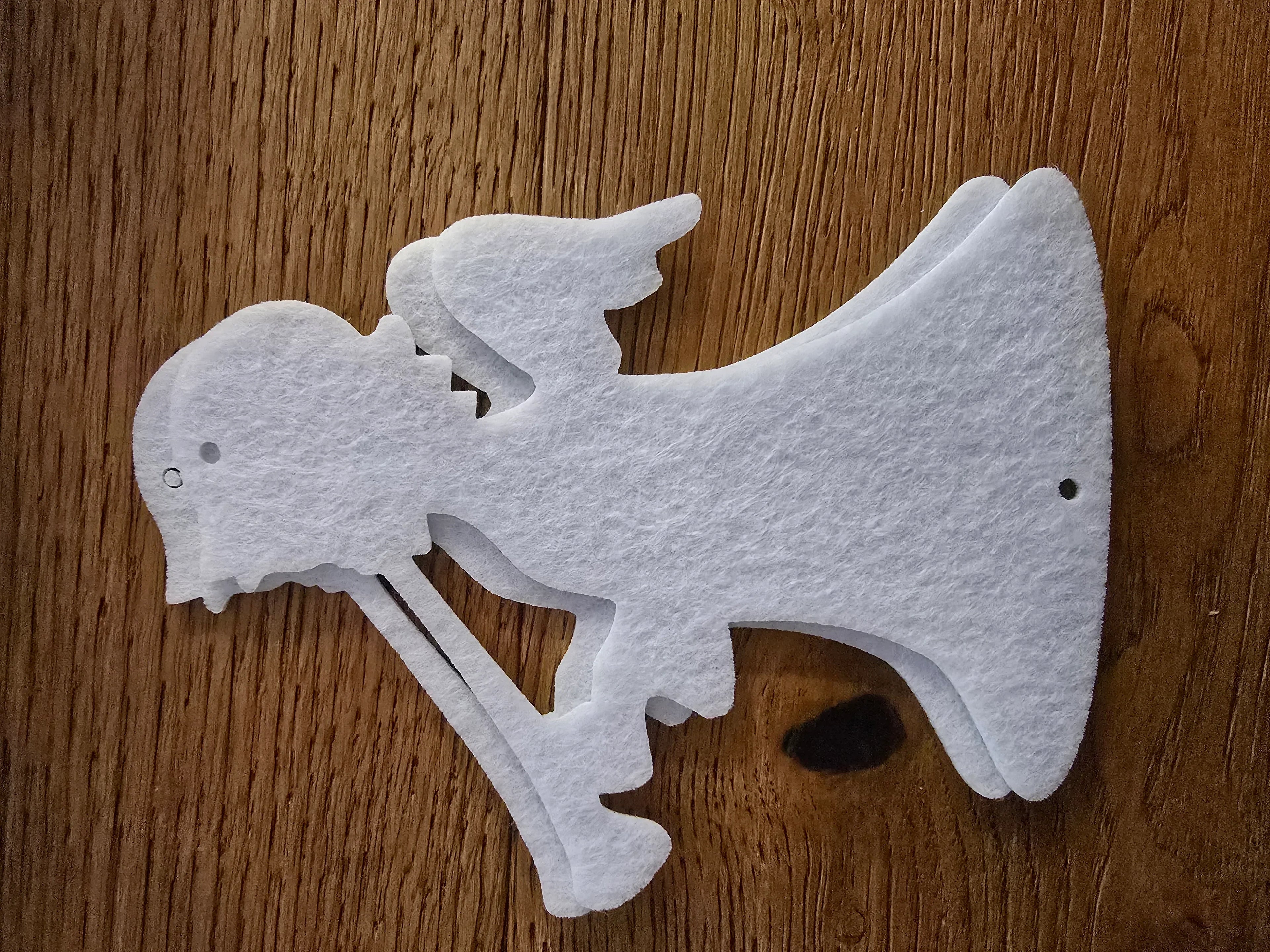 Filzfigur - Engel groß 2er Set - Bastelschachtel - - 