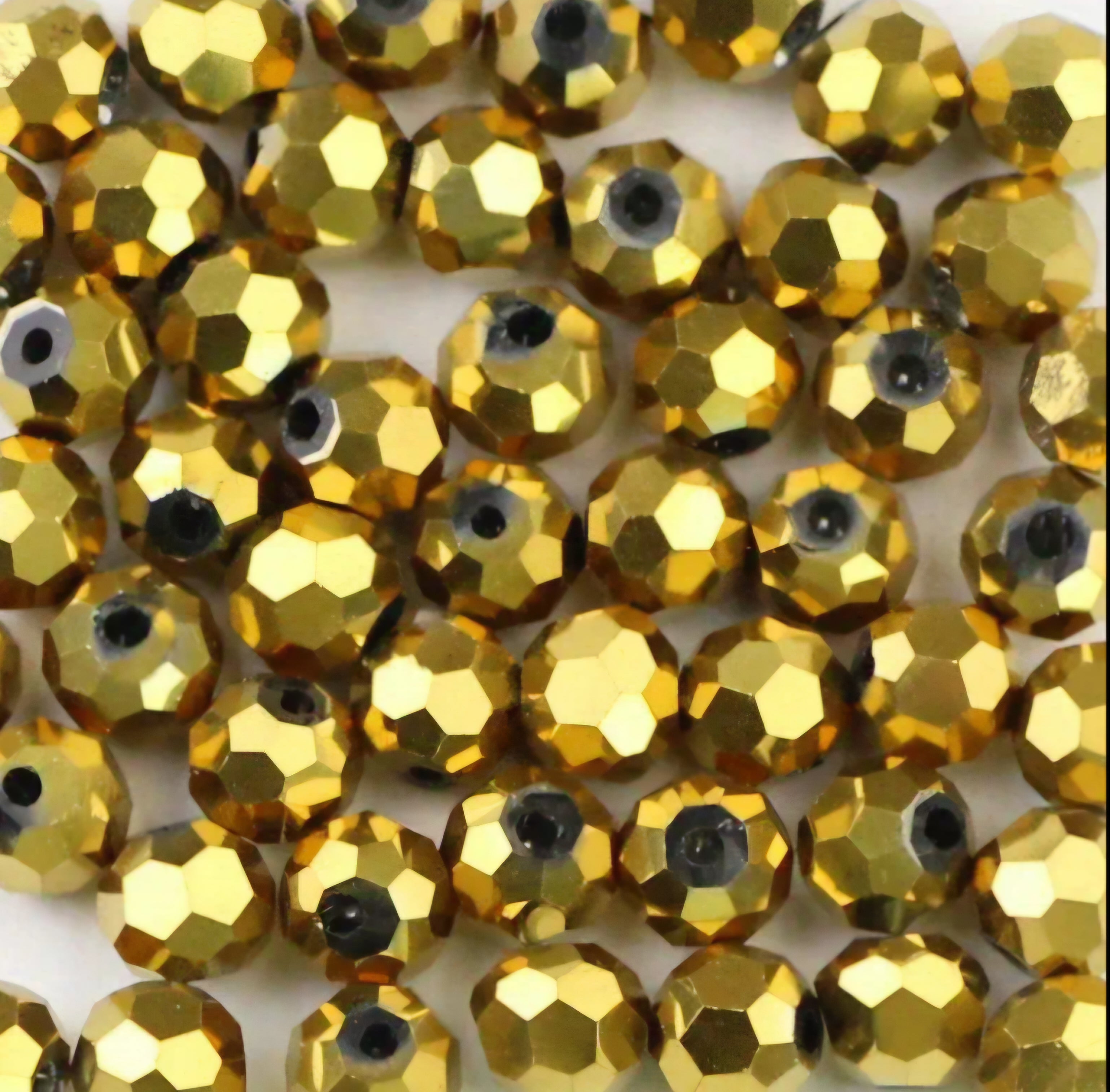 Glasperlen metallic 6mm