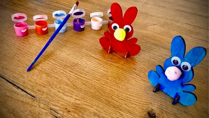 Kinder Bastelset Ostern aus Holz