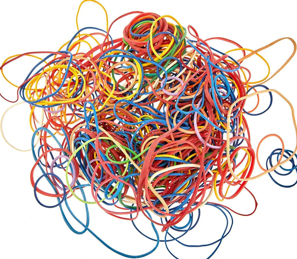 Gummiringe 50g bunt verschiedene Größen