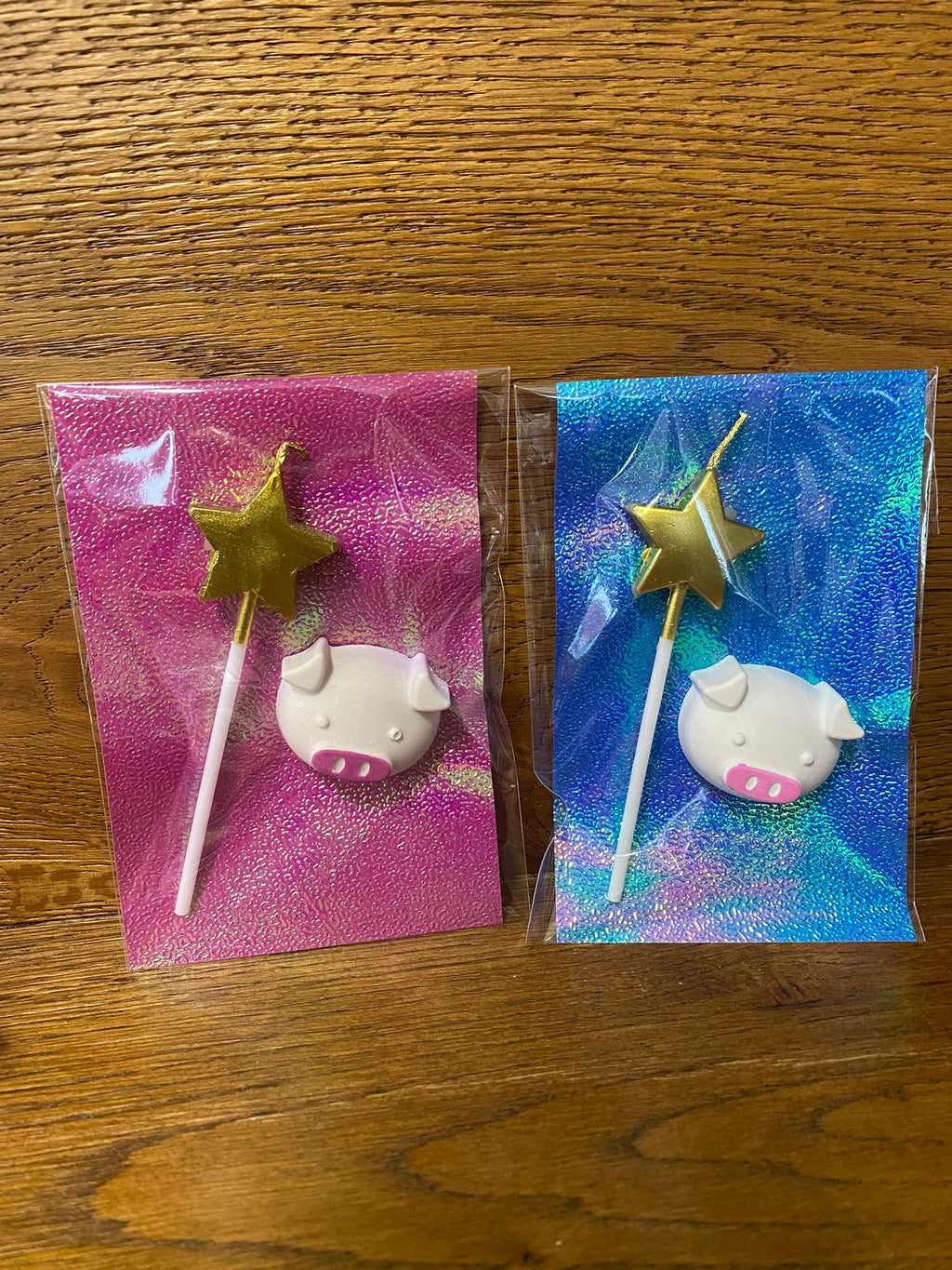 Glücksbringer Schwein in Set mit Kerze