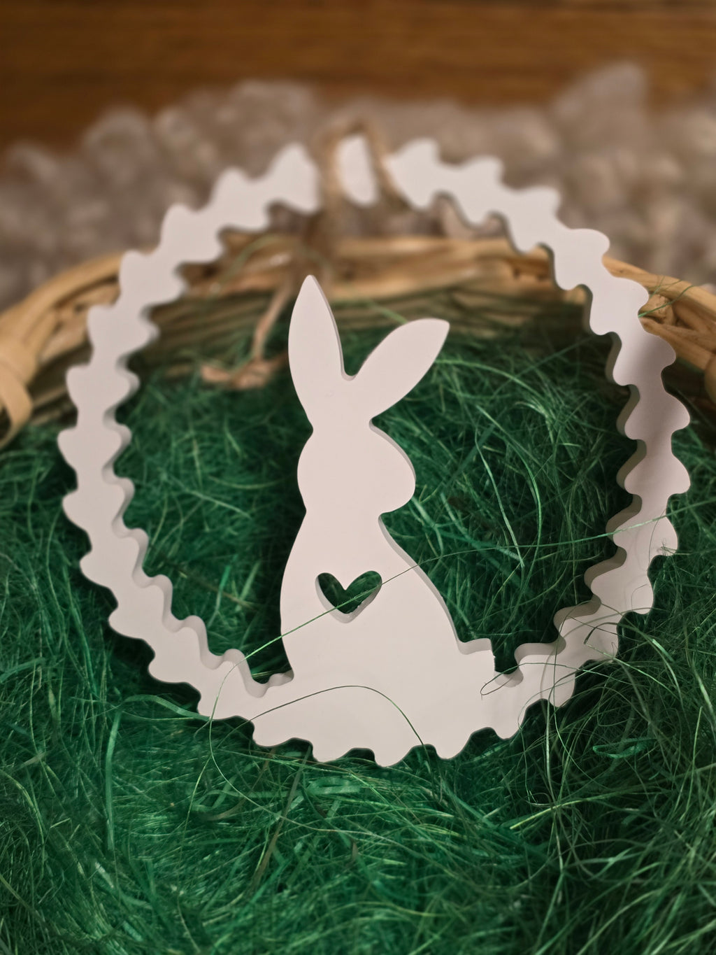 Osterkranz mit Hase - Charmante Raysin Deko