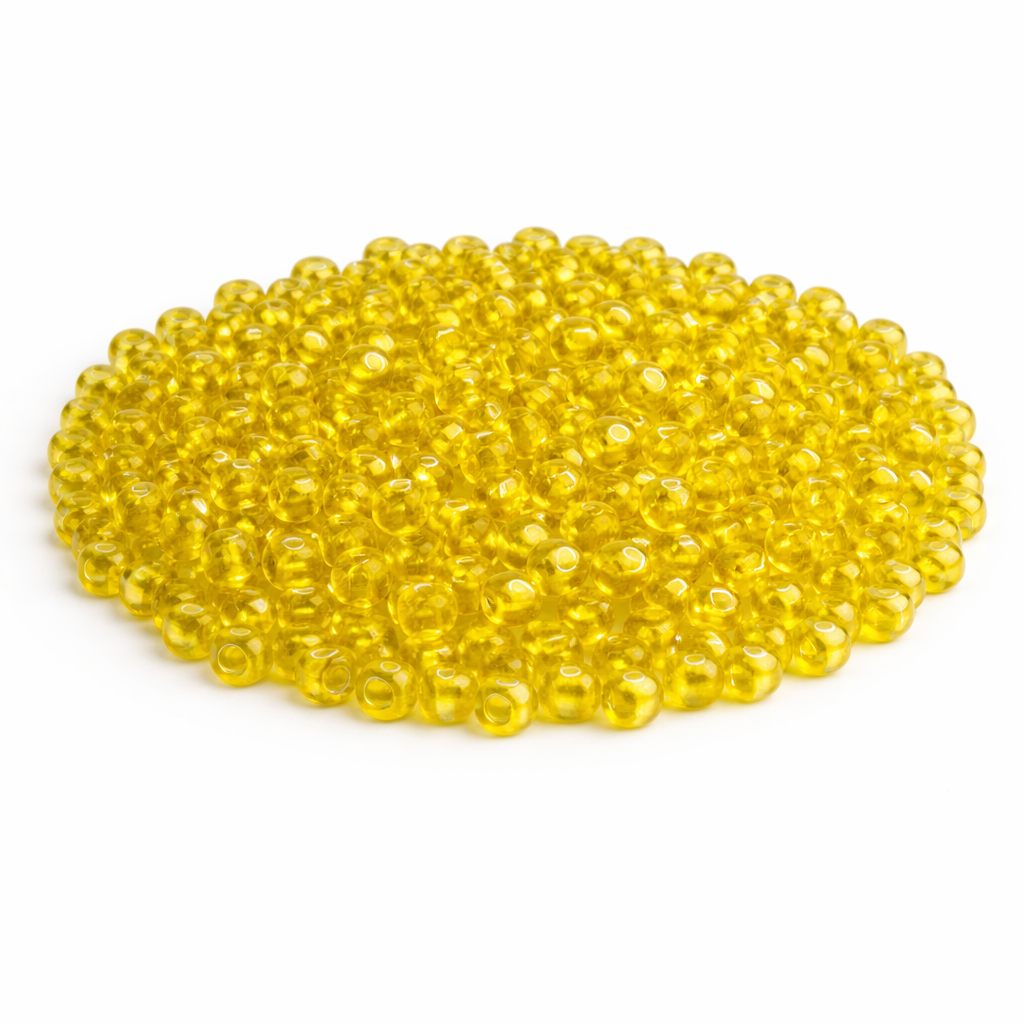 Rocailles Glasperlen 2mm zitronengelb transparent