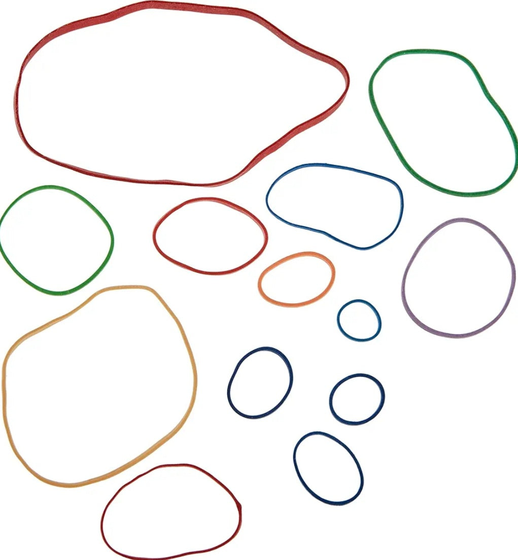 Gummiringe 50g bunt verschiedene Größen