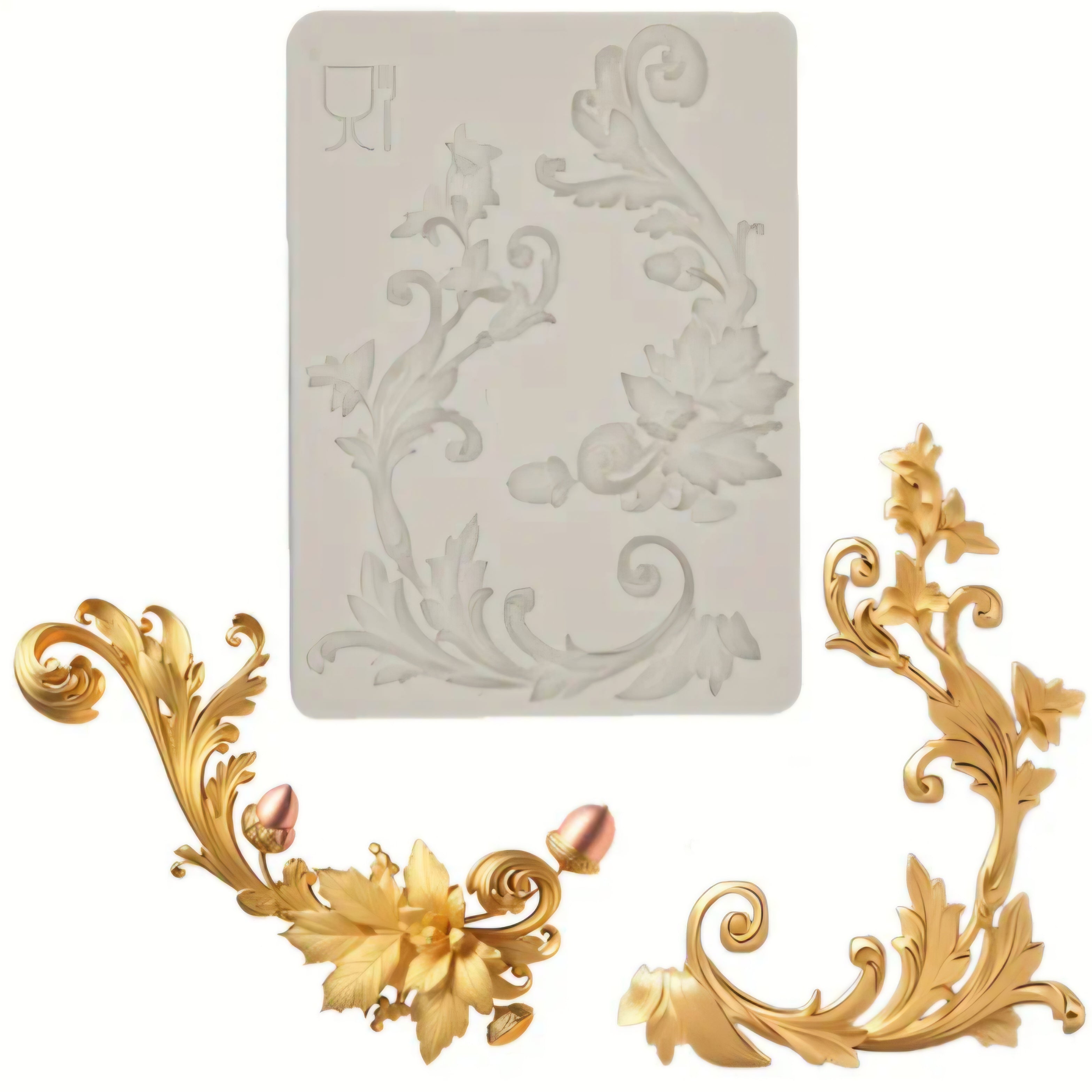 Silikonform - Eichenlaub