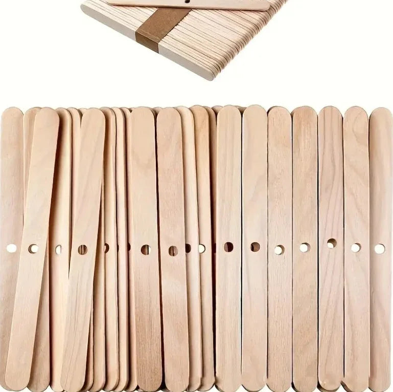 Holz Kerzenhalter für Docht - Bastelschachtel - Bastelset - 