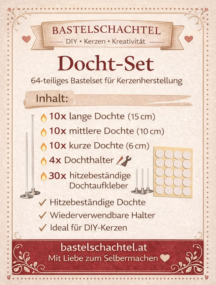 Dochtset 64 Teile