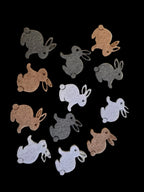 Bastelfilz Figuren - Sitzender Hase 12er Set