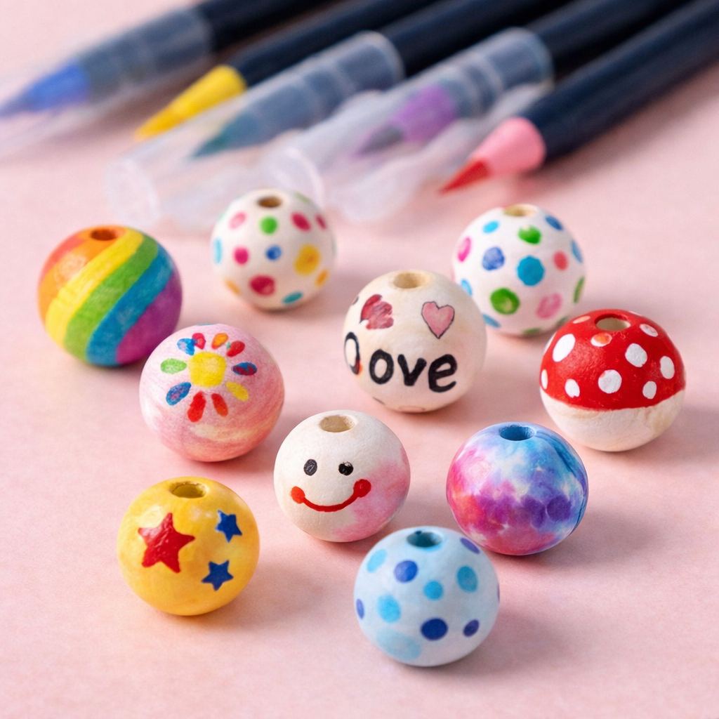 Holzperlen natur 20mm