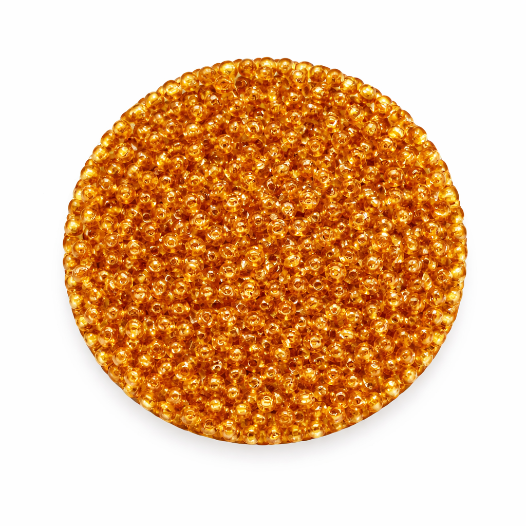 Rocailles Glasperlen 2mm dunkler bernstein