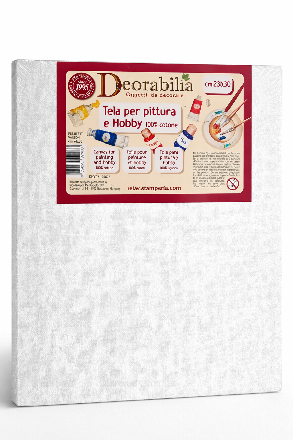 Leinwand 24x30 cm Karton bespannt