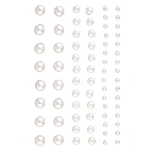 Selbstklebende Halbperlen (72 Stk.) – Mix 3, 5, 7 mm