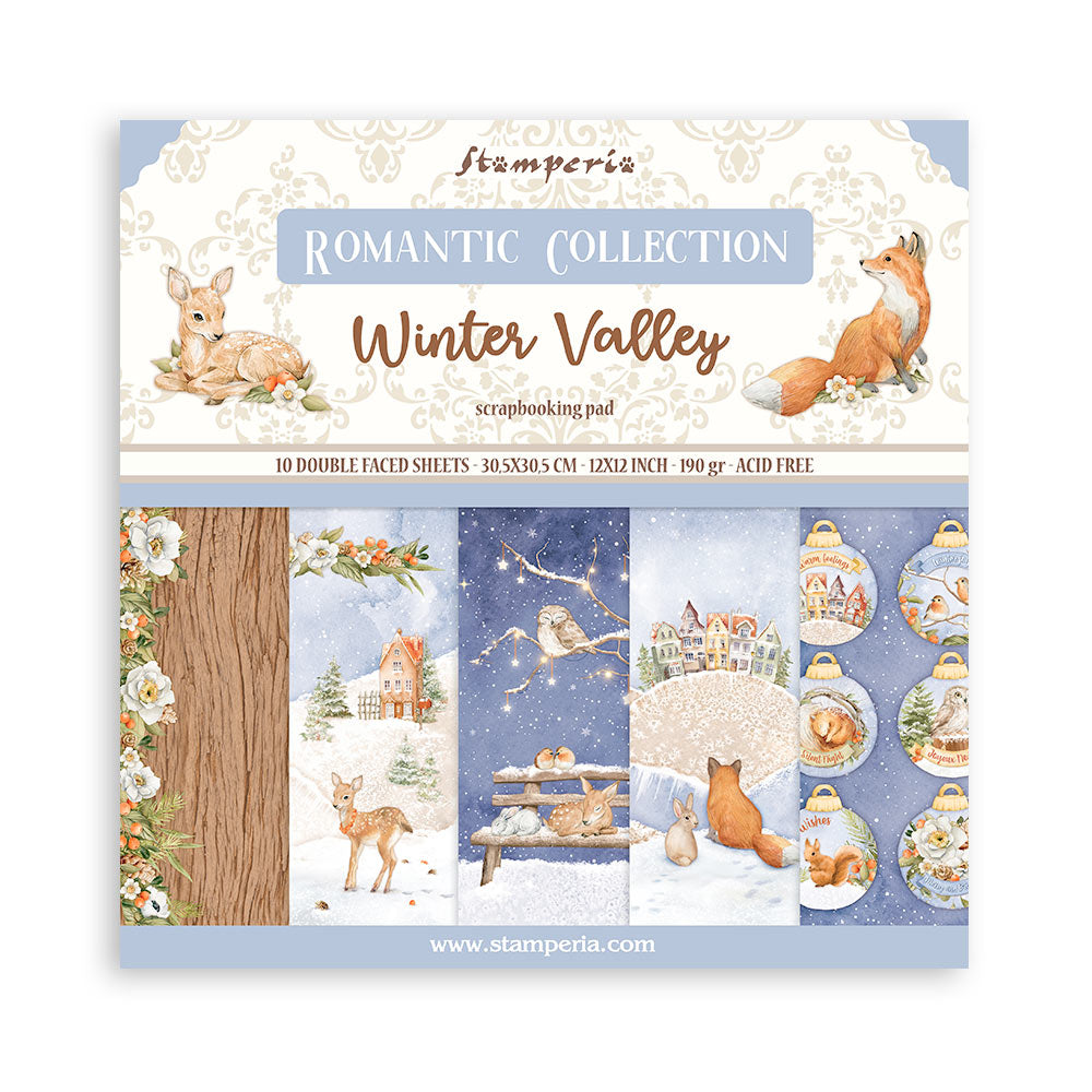 Scrapbook Papierblock 12"x12" - Winter valley