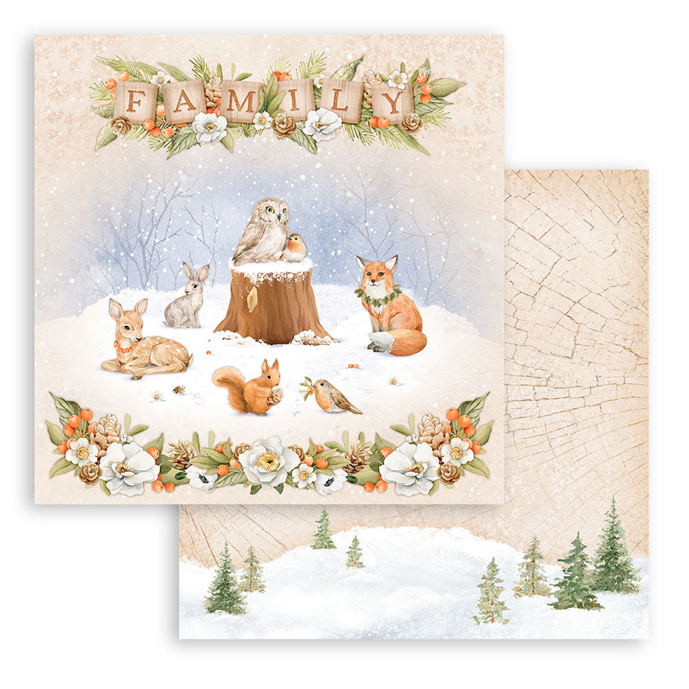 Scrapbook Papierblock 12"x12" - Winter valley