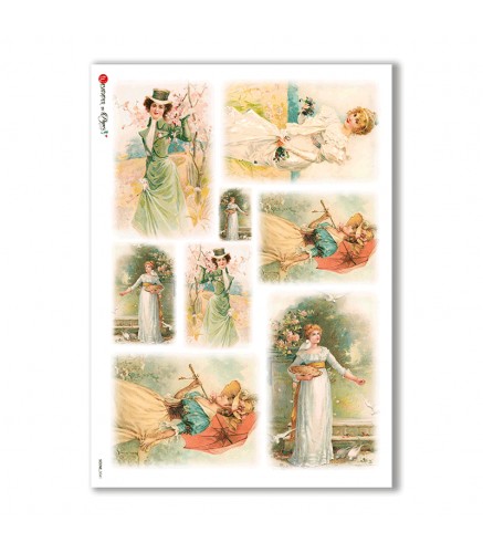 SCENE-0041. Pictorial Rice Paper for decoupage.