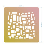 Schablone 15x15cm - Blocks - Bastelschachtel