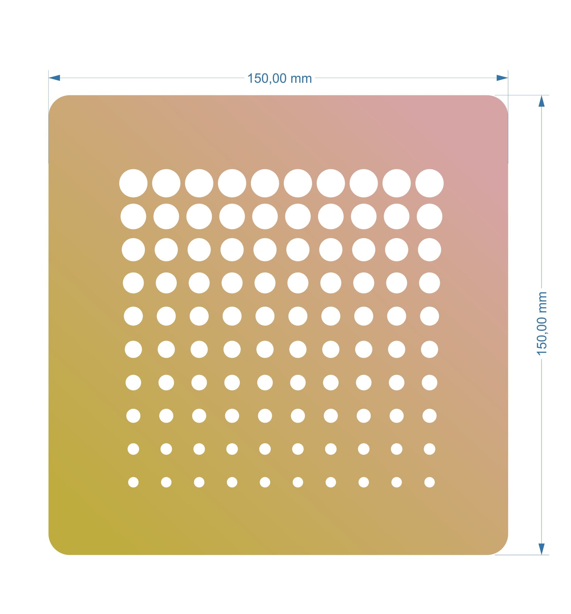 Schablone 15x15cm - Dots - Bastelschachtel