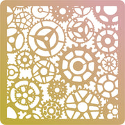 Schablone 15x15cm - Zahnrad - Bastelschachtel