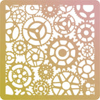 Schablone 15x15cm - Zahnrad - Bastelschachtel