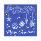 Schablone 18x18cm - Merry christmas bells - Bastelschachtel