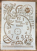 Schablone 21x29,7cm - Take your Time - Bastelschachtel