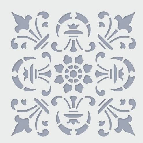 Schablone 24,5x24,5cm - Tile 01. - Bastelschachtel