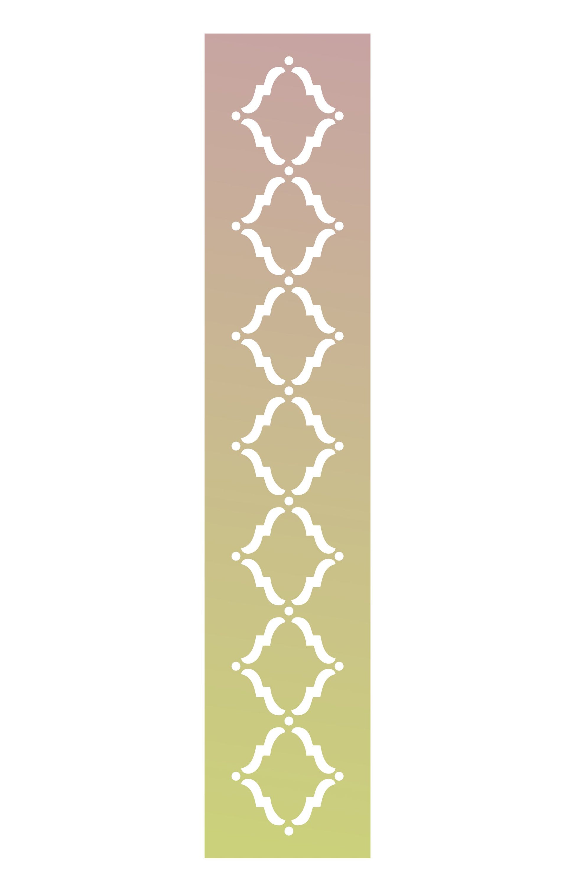 Schablone 24x5 cm - Marrakesch, klein - Bastelschachtel