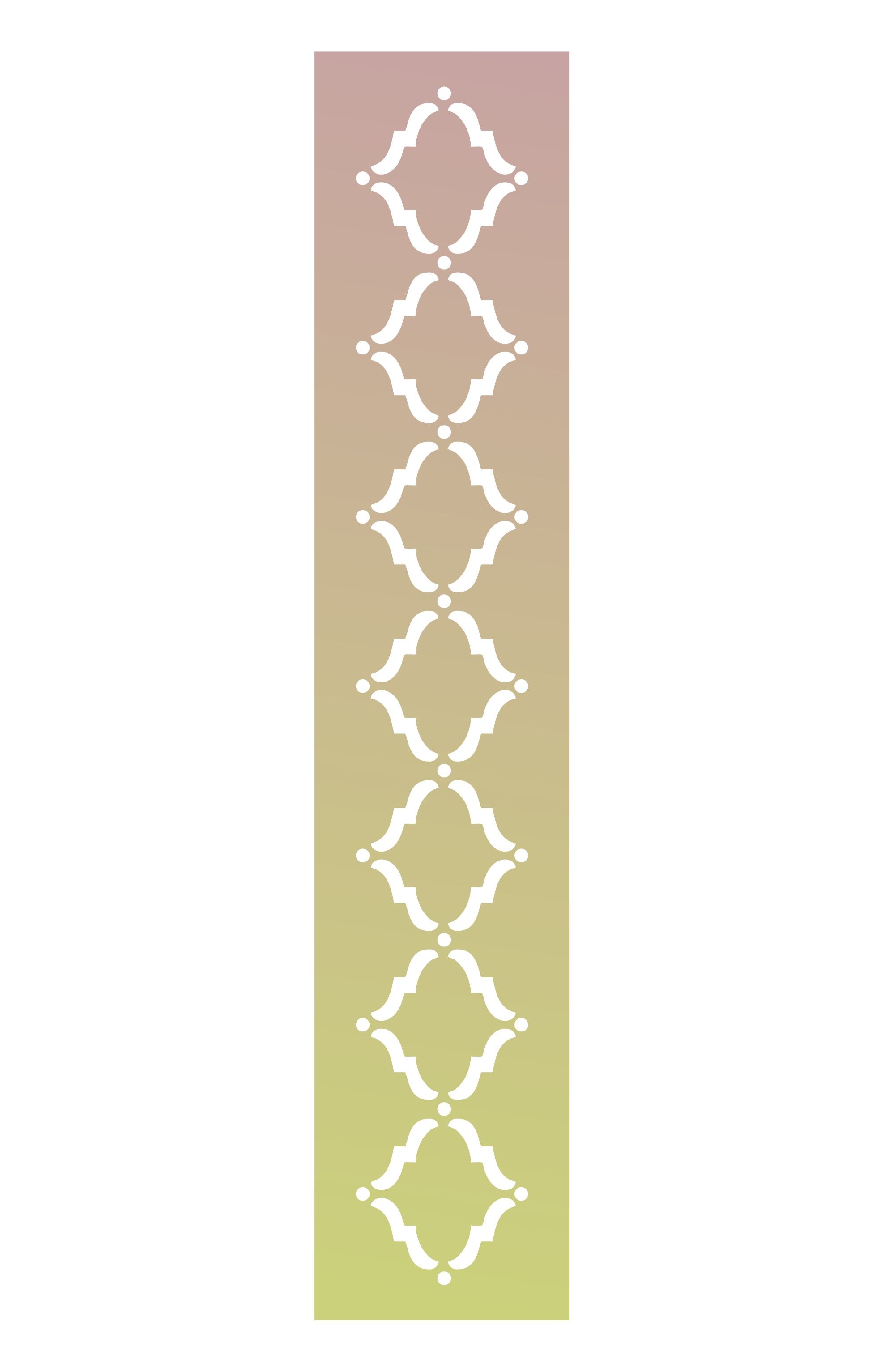 Schablone 24x5 cm - Marrakesch, klein - Bastelschachtel