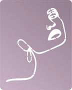 Schablone 25x20 cm - Abstrait Femme - Bastelschachtel