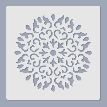 Schablone Media 14,5x14,5cm - Nr. 012 - Bastelschachtel