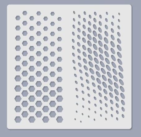 Schablone Media 14,5x14,5cm - Nr. 016 - Bastelschachtel