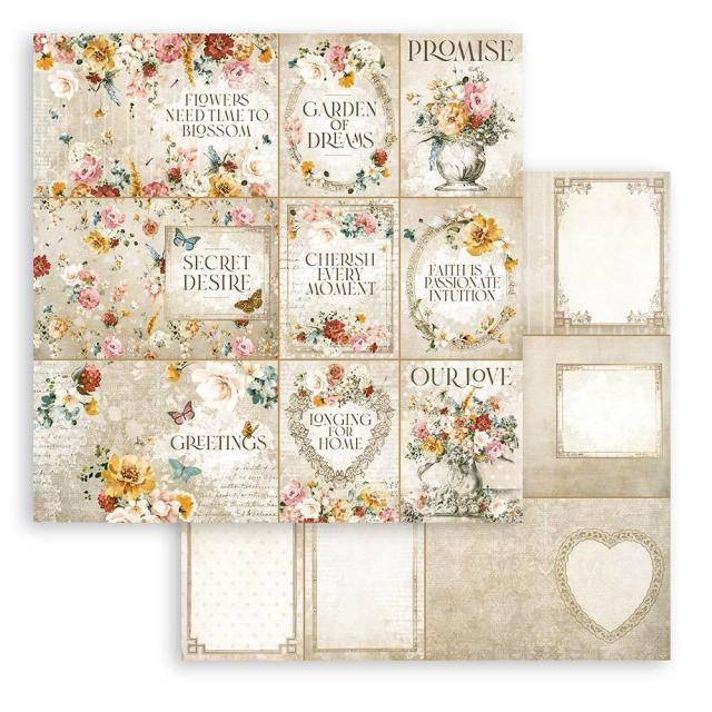 Scrapbook Papier 30,5x30,5cm - Garden of dreams - Bastelschachtel