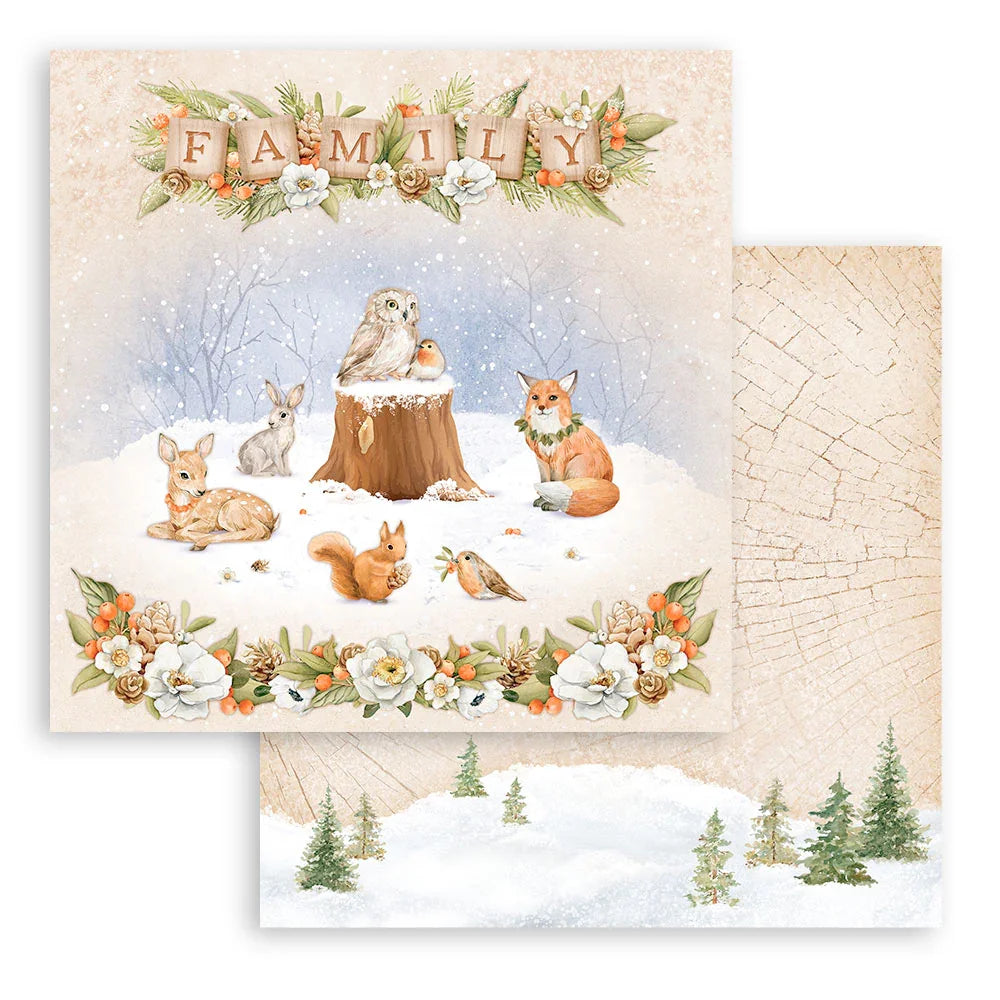Scrapbook Papierblock 12"x12" - Winter valley - Bastelschachtel