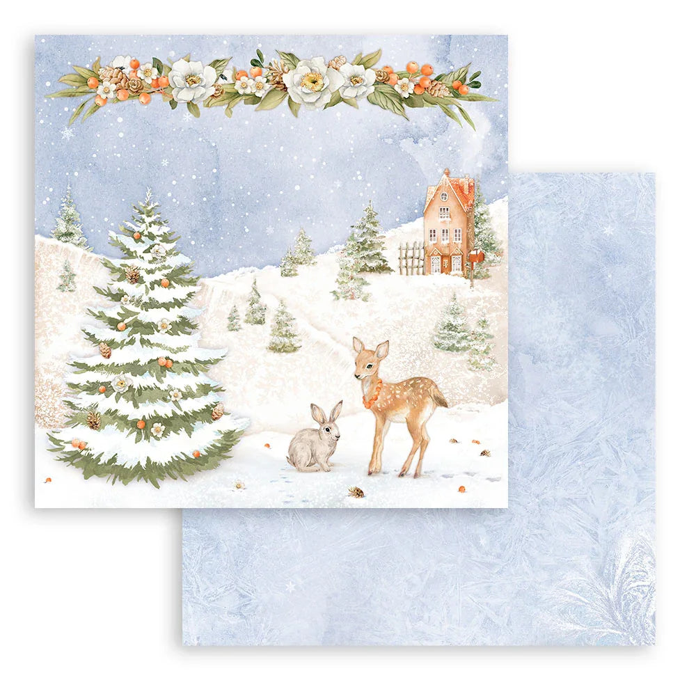 Scrapbook Papierblock 12"x12" - Winter valley - Bastelschachtel