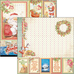Scrapbook Papierblock 12"x12" - Dear Santa
