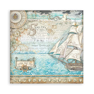 Scrapbook Papierblock 12"x12" - Songs of the sea - Maxi background selection