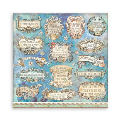 Scrapbook Papierblock 12"x12" - Songs of the sea - Maxi background selection