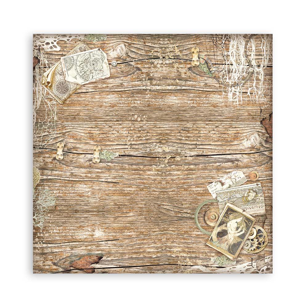 Scrapbook Papierblock 12"x12" - Songs of the sea - Maxi background selection - Bastelschachtel - Bastelpapier - 