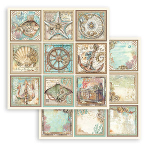 Scrapbook Papierblock 12"x12" - Songs of the sea - Maxi background selection