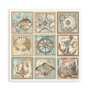Scrapbook Papierblock 12"x12" - Songs of the sea - Maxi background selection